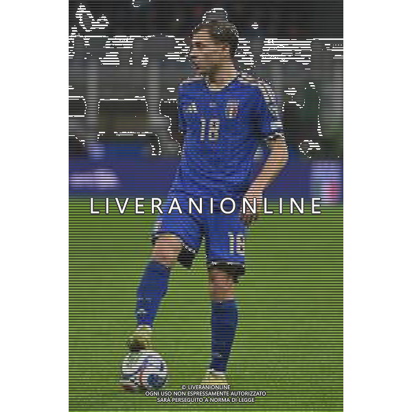 Italia vs Norvegia nella foto Nicolò Barella (Italia) Milano 16-11-2025 Stadio Giuseppe Meazza - San Siro Italia vs Norvegia Qualificazioni Mondiali 2026 Gruppo I - 10a giornata foto Roberto Garavaglia/Agenzia Aldo Liverani sas