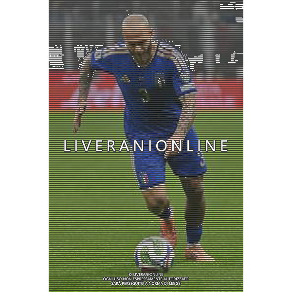 Italia vs Norvegia nella foto Federico Dimarco (Italia) Milano 16-11-2025 Stadio Giuseppe Meazza - San Siro Italia vs Norvegia Qualificazioni Mondiali 2026 Gruppo I - 10a giornata foto Roberto Garavaglia/Agenzia Aldo Liverani sas