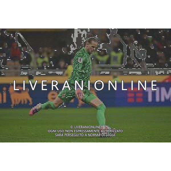 Italia vs Norvegia nella foto Orjan Nyland (Norvegia) Milano 16-11-2025 Stadio Giuseppe Meazza - San Siro Italia vs Norvegia Qualificazioni Mondiali 2026 Gruppo I - 10a giornata foto Roberto Garavaglia/Agenzia Aldo Liverani sas