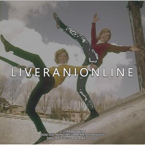 COL-RETROSPETTIVA ALICE E ELLEN KESSLER BALLERINE NELLA FOTO ALICE E ELLEN KESSLER A ROMA AG ALDO LIVERANI SAS