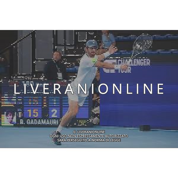 TVRCOR 17-11-2025 – Internazionali di Tennis di Bergamo – Atp Challenger Tour – Chrous Life Arena Bergamo (BG) nella foto Buvaysar GADAMAURI (BEL) ©TVRCOR Roberta Corradin - AG ALDO LIVERANI SAS