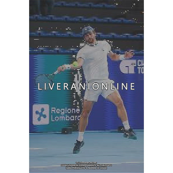 TVRCOR 17-11-2025 – Internazionali di Tennis di Bergamo – Atp Challenger Tour – Chrous Life Arena Bergamo (BG) nella foto Buvaysar GADAMAURI (BEL) ©TVRCOR Roberta Corradin - AG ALDO LIVERANI SAS