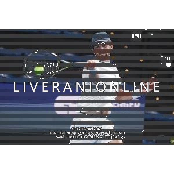 TVRCOR 17-11-2025 – Internazionali di Tennis di Bergamo – Atp Challenger Tour – Chrous Life Arena Bergamo (BG) nella foto Buvaysar GADAMAURI (BEL) ©TVRCOR Roberta Corradin - AG ALDO LIVERANI SAS