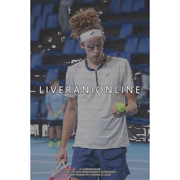 TVRCOR 17-11-2025 – Internazionali di Tennis di Bergamo – Atp Challenger Tour – Chrous Life Arena Bergamo (BG) nella foto Mika BRUNOLD (SUI) ©TVRCOR Roberta Corradin - AG ALDO LIVERANI SAS