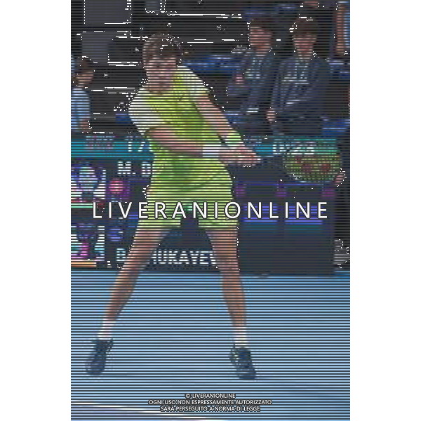 TVRCOR 17-11-2025 – Internazionali di Tennis di Bergamo – Atp Challenger Tour – Chrous Life Arena Bergamo (BG) nella foto Beibit ZHUKAYEV (KAZ) ©TVRCOR Roberta Corradin - AG ALDO LIVERANI SAS