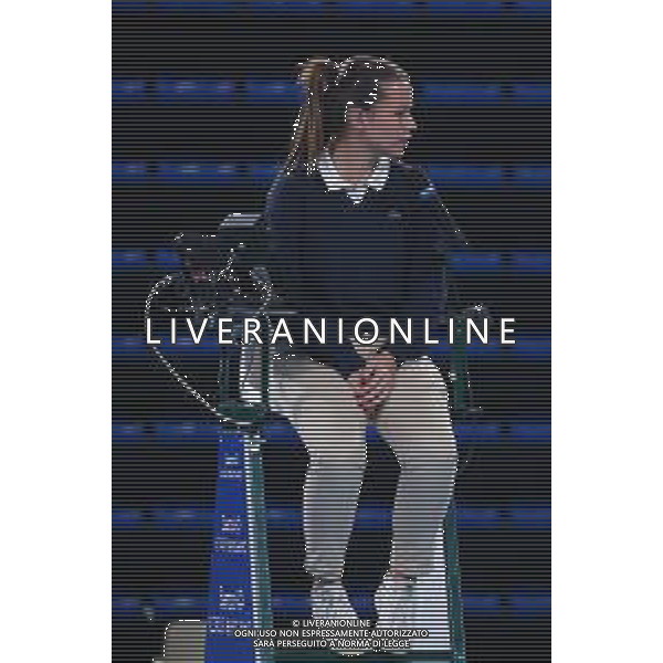 TVRCOR 17-11-2025 – Internazionali di Tennis di Bergamo – Atp Challenger Tour – Chrous Life Arena Bergamo (BG) nella foto Martina Baldi giudice di sedia ©TVRCOR Roberta Corradin - AG ALDO LIVERANI SAS