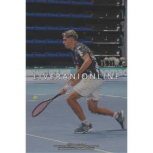 TVRCOR 18-11-2025 – Internazionali di Tennis di Bergamo – Atp Challenger Tour – Chrous Life Arena Bergamo (BG) nella foto Pierluigi BASILE (ITA) FOTO ROBERTA CORRADIN-AG ALDO LIVERANI SAS