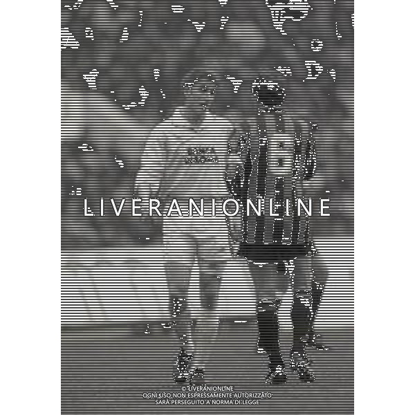 NEG-20-02-1994 ROMA CAMPIONATO DI CALCIO SERIE A LAZIO-MILAN 0-1 NELLA FOTO ALEN BOKSIV E FRANCO BARESI AG ALDO LIVERANI SAS