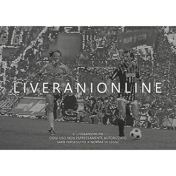 NEG-1982-1983 -MILANO COPPA ITALIA MILAN-VERONA 3-3 NELLA FOTO FRANCO BARESI E JOSE DIRCEU AG ALDO LIVERANI SAS