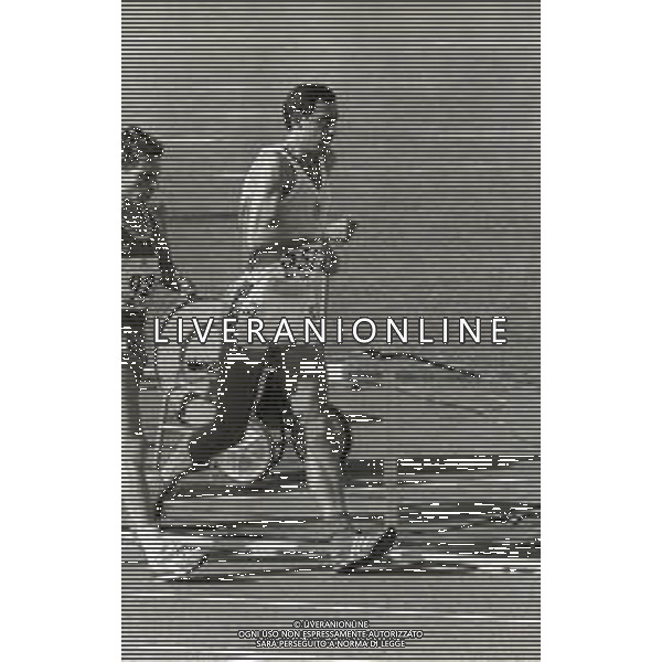 NEG-RETROSPETTIVA MAURIZIO DAMILANO ATLETA NELLA FOTO MAURIZIO DAMILANO AD ATENE AI CAMPIONATI EURPEI DI ATLETICA NELL\'ANNO 1982 AG ALDO LIVERANI SAS