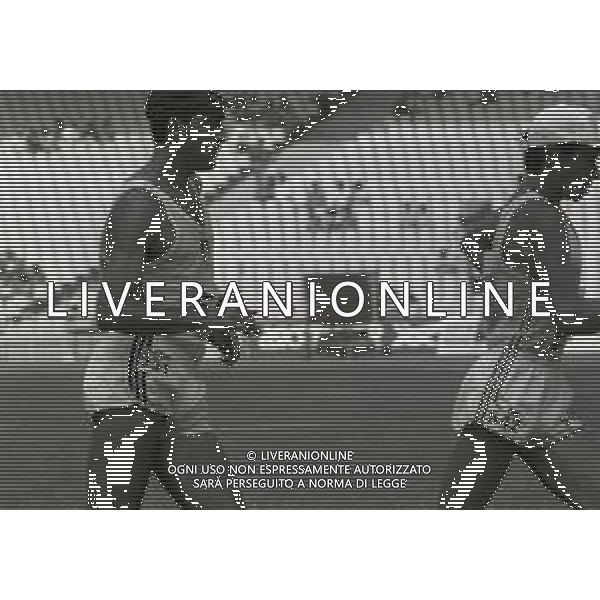 NEG-RETROSPETTIVA MAURIZIO DAMILANO ATLETA NELLA FOTO MAURIZIO DAMILANO AD ATENE AI CAMPIONATI EURPEI DI ATLETICA NELL\'ANNO 1982 AG ALDO LIVERANI SAS