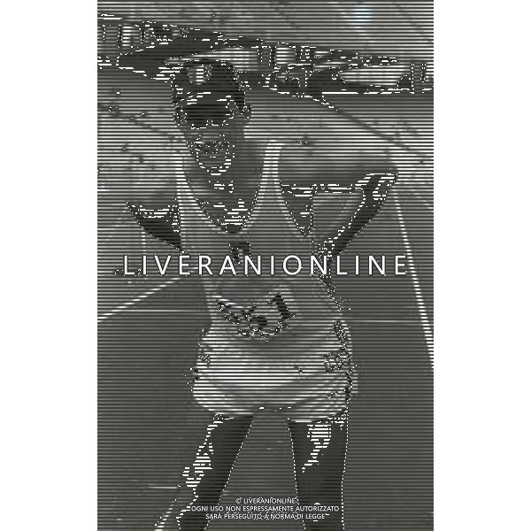 NEG-RETROSPETTIVA MAURIZIO DAMILANO ATLETA NELLA FOTO MAURIZIO DAMILANO AD ATENE AI CAMPIONATI EURPEI DI ATLETICA NELL\'ANNO 1982 AG ALDO LIVERANI SAS