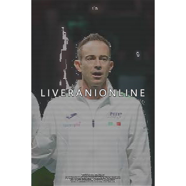 TVRCOR 19-11-2025 – 2025 Davis Cup Finals - Final Eight Bologna (BO) – SuperTennis Arena di BolognaFiere - Italia vs Austria nella foto Capitano Filippo Volandri (ITA) FOTO ROBERTA CORRADIN-AG ALDO LIVERANI SAS