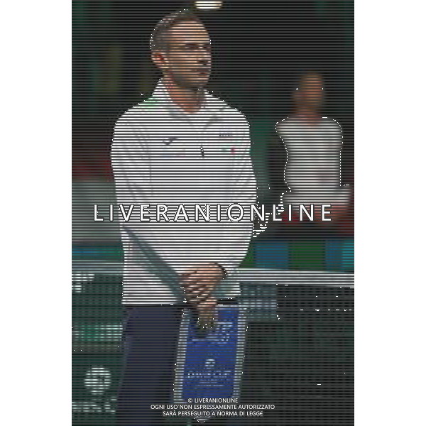 TVRCOR 19-11-2025 – 2025 Davis Cup Finals - Final Eight Bologna (BO) – SuperTennis Arena di BolognaFiere - Italia vs Austria nella foto Capitano Filippo Volandri (ITA) FOTO ROBERTA CORRADIN-AG ALDO LIVERANI SAS