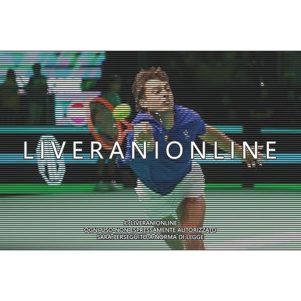 TVRCOR 19-11-2025 – 2025 Davis Cup Finals - Final Eight Bologna (BO) – SuperTennis Arena di BolognaFiere - Italia vs Austria nella foto Flavio Cobolli (ITA) FOTO ROBERTA CORRADIN-AG ALDO LIVERANI SAS