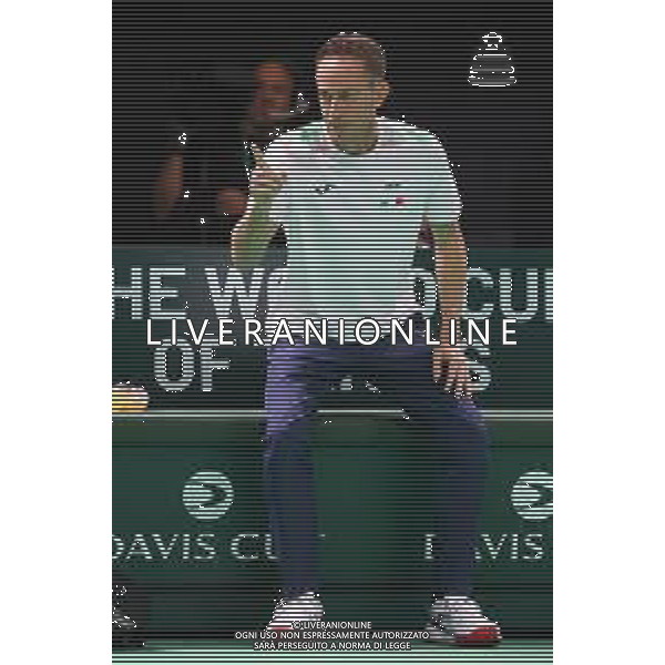 TVRCOR 19-11-2025 – 2025 Davis Cup Finals - Final Eight Bologna (BO) – SuperTennis Arena di BolognaFiere - Italia vs Austria nella foto capitano Filippo Volandri (ITA) FOTO ROBERTA CORRADIN-AG ALDO LIVERANI SAS