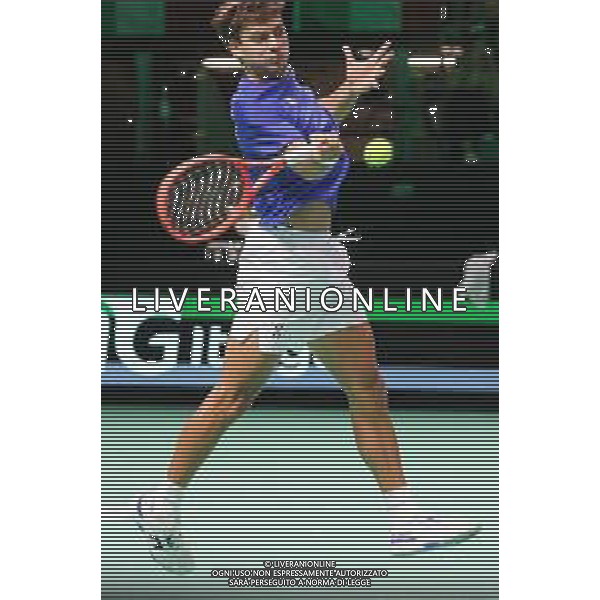 TVRCOR 19-11-2025 – 2025 Davis Cup Finals - Final Eight Bologna (BO) – SuperTennis Arena di BolognaFiere - Italia vs Austria nella foto Flavio Cobolli (ITA) FOTO ROBERTA CORRADIN-AG ALDO LIVERANI SAS