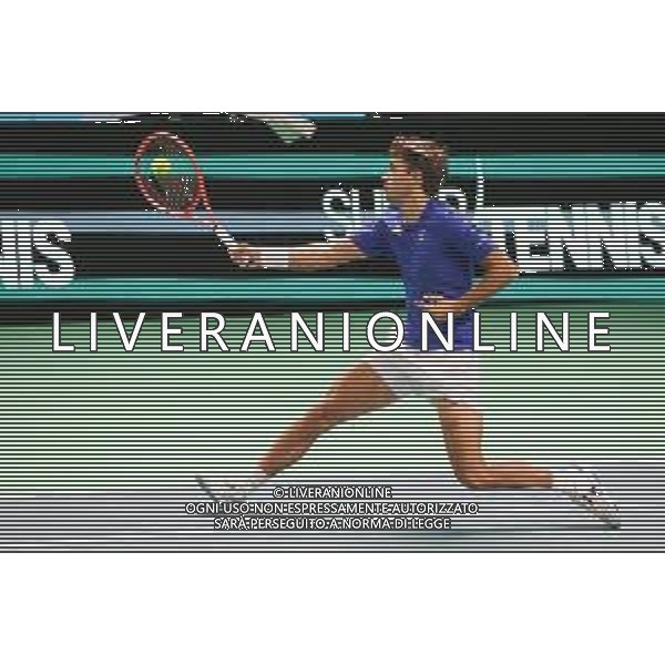 TVRCOR 19-11-2025 – 2025 Davis Cup Finals - Final Eight Bologna (BO) – SuperTennis Arena di BolognaFiere - Italia vs Austria nella foto Flavio Cobolli (ITA) FOTO ROBERTA CORRADIN-AG ALDO LIVERANI SAS