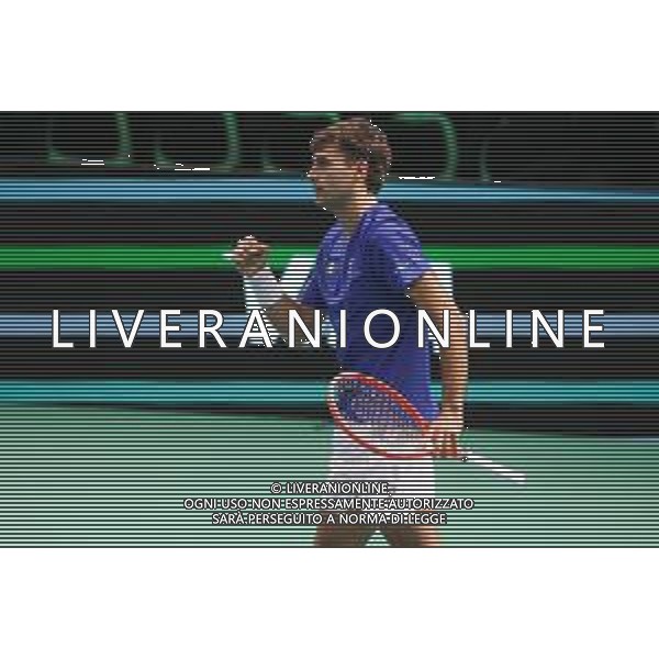 TVRCOR 19-11-2025 – 2025 Davis Cup Finals - Final Eight Bologna (BO) – SuperTennis Arena di BolognaFiere - Italia vs Austria nella foto esultanza Flavio Cobolli (ITA) FOTO ROBERTA CORRADIN-AG ALDO LIVERANI SAS
