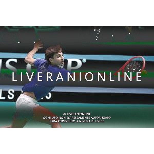 TVRCOR 19-11-2025 – 2025 Davis Cup Finals - Final Eight Bologna (BO) – SuperTennis Arena di BolognaFiere - Italia vs Austria nella foto Flavio Cobolli (ITA) FOTO ROBERTA CORRADIN-AG ALDO LIVERANI SAS