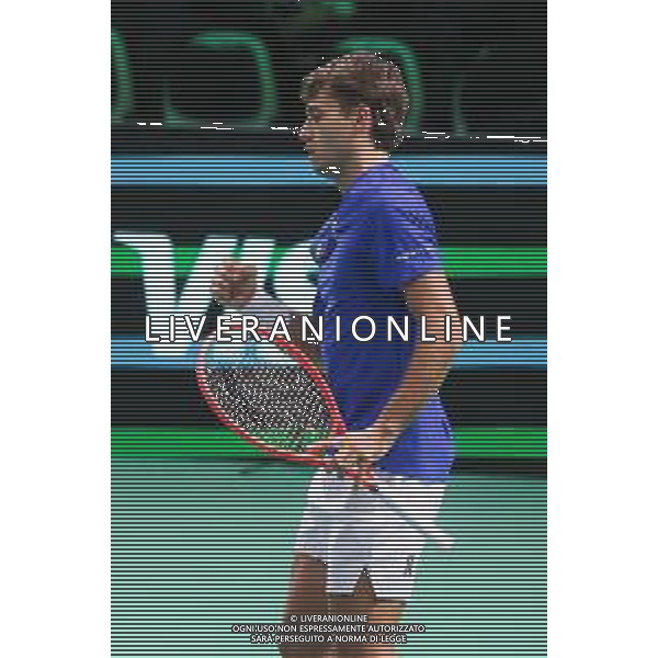 TVRCOR 19-11-2025 – 2025 Davis Cup Finals - Final Eight Bologna (BO) – SuperTennis Arena di BolognaFiere - Italia vs Austria nella foto esultanza Flavio Cobolli (ITA) FOTO ROBERTA CORRADIN-AG ALDO LIVERANI SAS