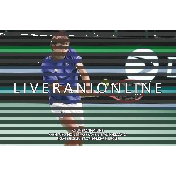 TVRCOR 19-11-2025 – 2025 Davis Cup Finals - Final Eight Bologna (BO) – SuperTennis Arena di BolognaFiere - Italia vs Austria nella foto Flavio Cobolli (ITA) FOTO ROBERTA CORRADIN-AG ALDO LIVERANI SAS