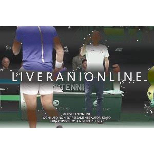 TVRCOR 19-11-2025 – 2025 Davis Cup Finals - Final Eight Bologna (BO) – SuperTennis Arena di BolognaFiere - Italia vs Austria nella foto esultanza Filippo Volandri FOTO ROBERTA CORRADIN-AG ALDO LIVERANI SAS