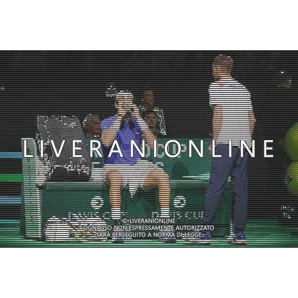 TVRCOR 19-11-2025 – 2025 Davis Cup Finals - Final Eight Bologna (BO) – SuperTennis Arena di BolognaFiere - Italia vs Austria nella foto Matteo Berrettini e Filippo Volandri FOTO ROBERTA CORRADIN-AG ALDO LIVERANI SAS