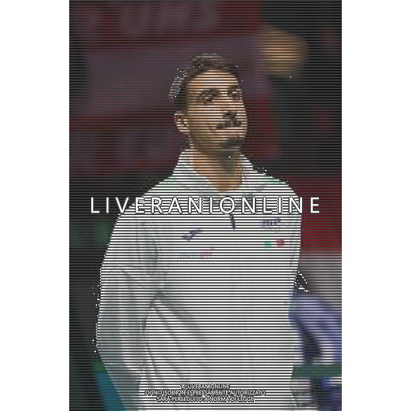 TVRCOR 19-11-2025 – 2025 Davis Cup Finals - Final Eight Bologna (BO) – SuperTennis Arena di BolognaFiere - Italia vs Austria nella foto Lorenzo Sonego FOTO ROBERTA CORRADIN-AG ALDO LIVERANI SAS