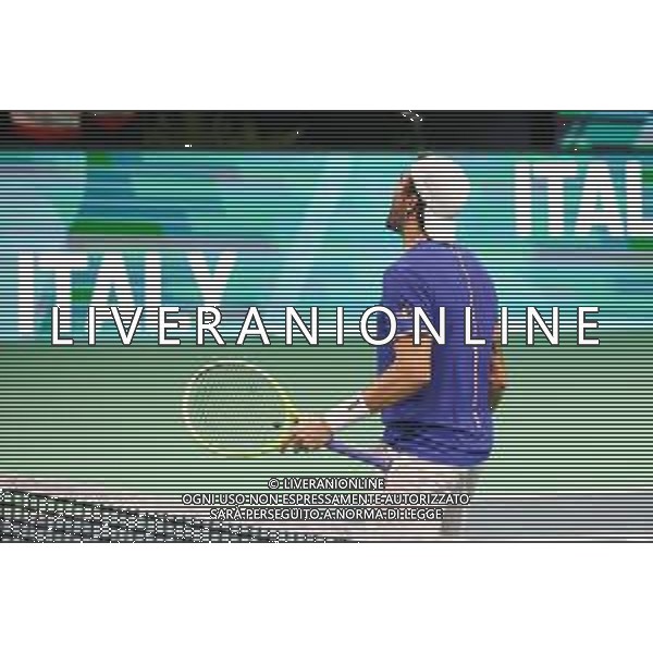 TVRCOR 19-11-2025 – 2025 Davis Cup Finals - Final Eight Bologna (BO) – SuperTennis Arena di BolognaFiere - Italia vs Austria nella foto esultanza Italia dopo la vittoria di Matteo Berrettini che porta l\'Italia in vantaggio FOTO ROBERTA CORRADIN-AG ALDO LIVERANI SAS