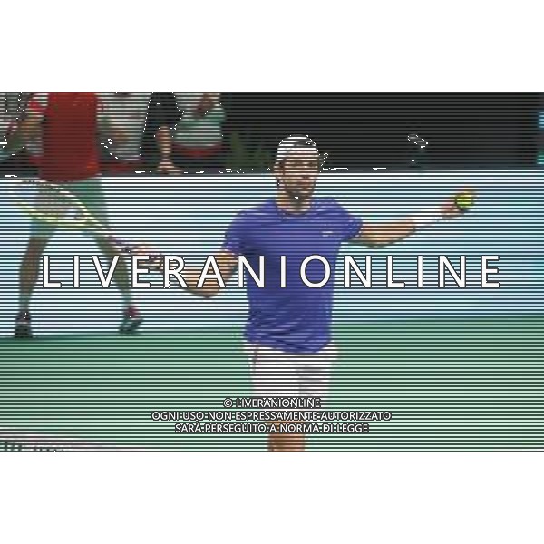 TVRCOR 19-11-2025 – 2025 Davis Cup Finals - Final Eight Bologna (BO) – SuperTennis Arena di BolognaFiere - Italia vs Austria nella foto esultanza Italia dopo la vittoria di Matteo Berrettini che porta l\'Italia in vantaggio FOTO ROBERTA CORRADIN-AG ALDO LIVERANI SAS