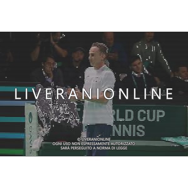 TVRCOR 19-11-2025 – 2025 Davis Cup Finals - Final Eight Bologna (BO) – SuperTennis Arena di BolognaFiere - Italia vs Austria nella foto Filippo Volandri capitano FOTO ROBERTA CORRADIN-AG ALDO LIVERANI SAS