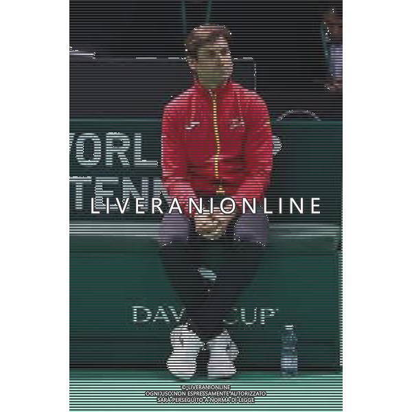 TVRCOR 20-11-2025 – 2025 Davis Cup Finals - Final Eight Bologna (BO) – SuperTennis Arena di BolognaFiere – Spagna vs Repubblica Ceca nella foto capitano Spagna David Ferrer ©TVRCOR Roberta Corradin - AG ALDO LIVERANI SAS