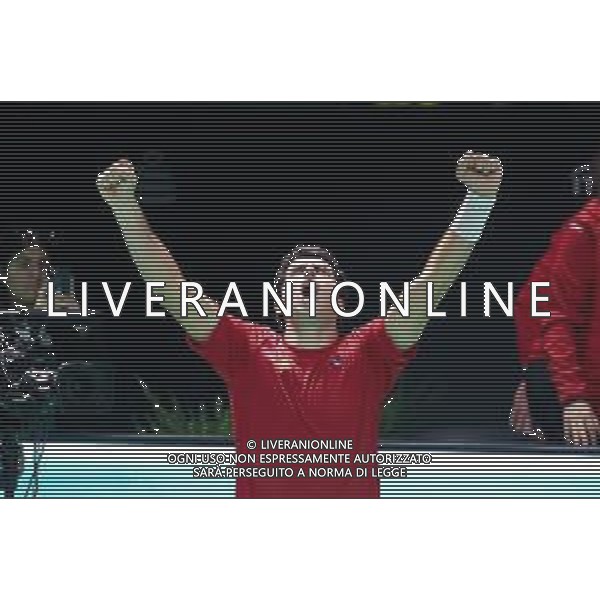 TVRCOR 20-11-2025 – 2025 Davis Cup Finals - Final Eight Bologna (BO) – SuperTennis Arena di BolognaFiere – Spagna vs Repubblica Ceca nella foto esultanza Jaume MUNAR (ESP) ©TVRCOR Roberta Corradin - AG ALDO LIVERANI SAS