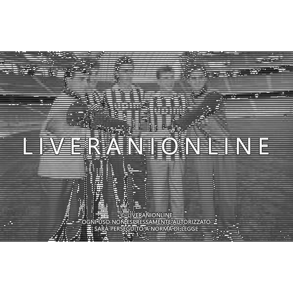 NEG- RETROSPETTIVA JUVENTUS CALCIO NELLA FOTO PRESENTAZIONE DEI NUOVI ACQUISTI: DINO BAGGIO, ANGELO PERUZZI, LAMBERTO PIOVANELLI, MASSIMO CARRERA E FABIO MARCHIORO NEL GIUGNO DELL’ANNO 1991 AG ALDO LIVERANI SAS