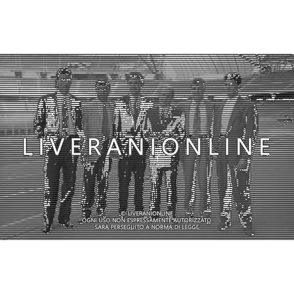 NEG- RETROSPETTIVA GIOVANNI TRAPATTONI ALLENATORE JUVENTUS CALCIO NELLA FOTO GIOVANNI TRAPATTONI NEL GIUGNO DELL’ANNO 1991 ALLA PRESENTAZIONE DEI NUOVI ACQUISTI: DINO BAGGIO, ANGELO PERUZZI, LAMBERTO PIOVANELLI, MASSIMO CARRERA E FABIO MARCHIORO AG ALDO LIVERANI SAS