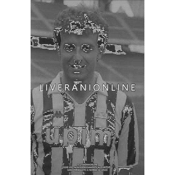 NEG- RETROSPETTIVA JUVENTUS CALCIO NELLA FOTO LAMBERTO PIOVANELLI ALLA SUA PRESENTAZIONE COME NUOVO ACQUISTO NEL GIUGNO NELL\'ANNO 1991 AG ALDO LIVERANI SAS