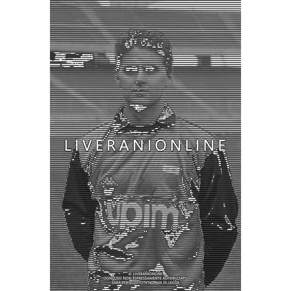 NEG- RETROSPETTIVA JUVENTUS CALCIO NELLA FOTO FABIO MARCHIORO PORTIERE ALLA SUA PRESENTAZIONE COME NUOVO ACQUISTO NEL GIUGNO NELL\'ANNO 1991 AG ALDO LIVERANI SAS