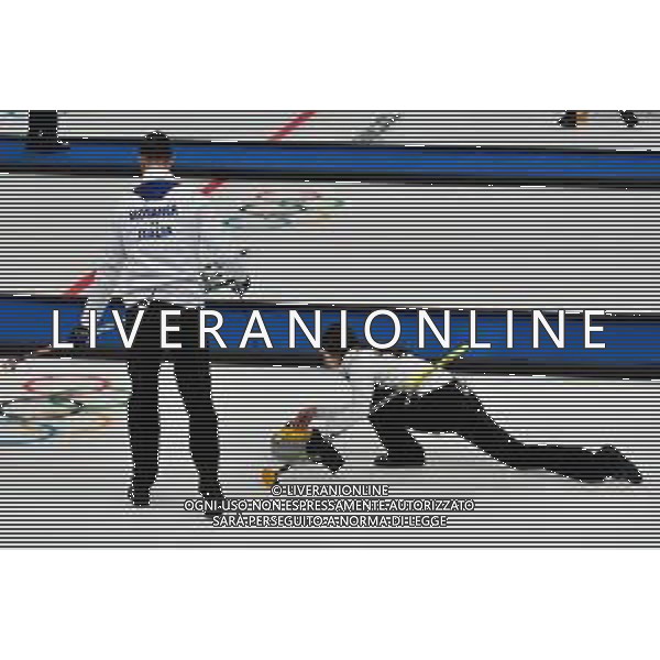 TVPG Olimpiadi invernali Bejing2022 nella foto ella foto Amos Mosaner e Stefania Costantini nella finale olimpica Curling nel doppio misto 4/20-02-2022 Pechino (Cina) foto pasquale golia-ag aldo liverani sas