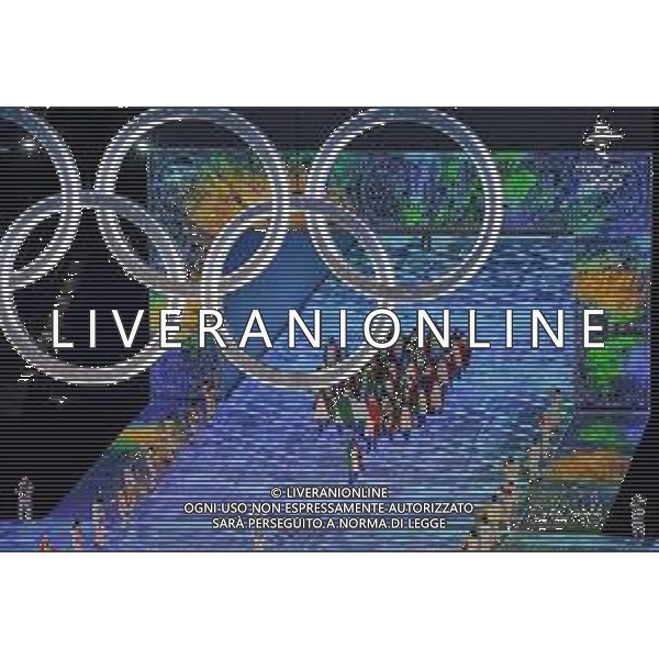 TVPG Olimpiadi invernali Bejing2022 nella foto ngresso delegazione Italia durante la Cerimonia d\'apertura 4/20-02-2022 Pechino (Cina) foto pasquale golia-ag aldo liverani sas