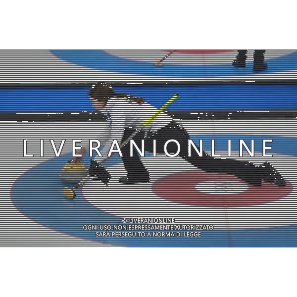 TVPG Olimpiadi invernali Bejing2022 nella foto ella foto Stefania Costantini nella finale olimpica Curling nel doppio misto 4/20-02-2022 Pechino (Cina) foto pasquale golia-ag aldo liverani sas