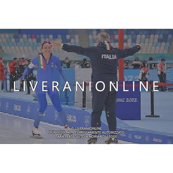 TVPG Olimpiadi invernali Bejing2022 nella foto Francesca Lollobrigida, medaglia d\'argento speed skating 3000 metri 4/20-02-2022 Pechino (Cina) foto pasquale golia-ag aldo liverani sas