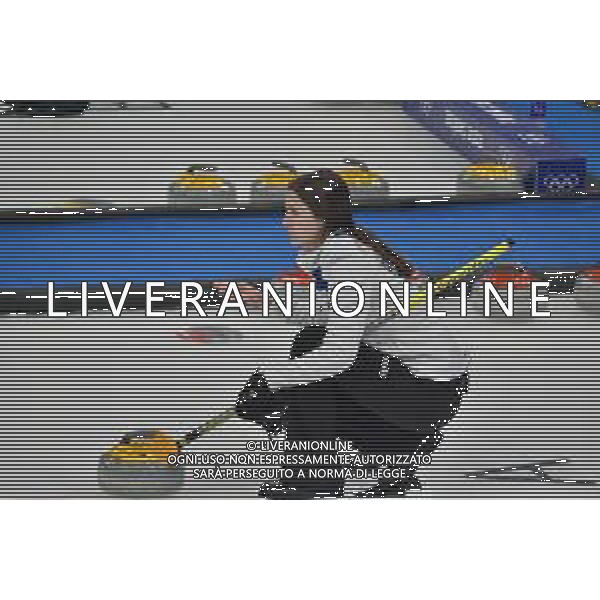 TVPG Olimpiadi invernali Bejing2022 nella fotoella foto Stefania Costantini ella finale olimpica Curling nel doppio misto 4/20-02-2022 Pechino (Cina) foto pasquale golia-ag aldo liverani sas