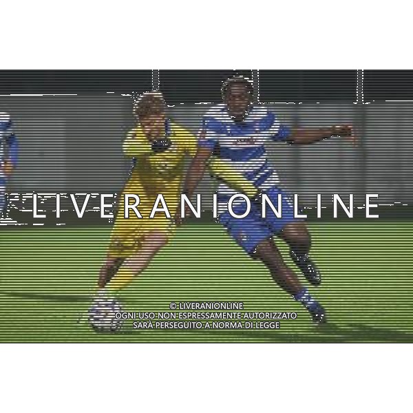 TVRCOR – Pro Patria vs Pergolettese – Serie C 15a giornata Campionato Calcio Serie C Lega Pro Busto Arsizio (VA) 21-11-2025 Stadio Carlo Speroni nella foto Giacomo Tomaselli e Bertony Renelus foto roberta corradin-ag aldo liverani sas