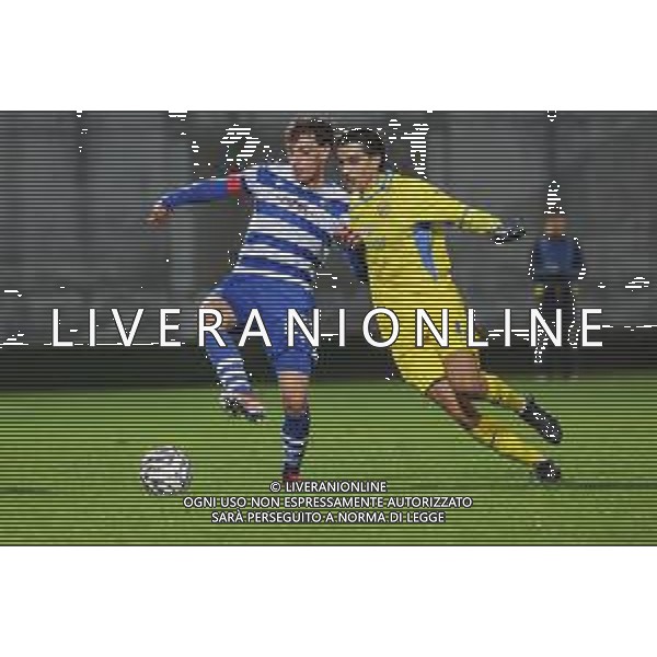 TVRCOR – Pro Patria vs Pergolettese – Serie C 15a giornata Campionato Calcio Serie C Lega Pro Busto Arsizio (VA) 21-11-2025 Stadio Carlo Speroni nella foto Davide Ferri e Niccolò Corti foto roberta corradin-ag aldo liverani sas