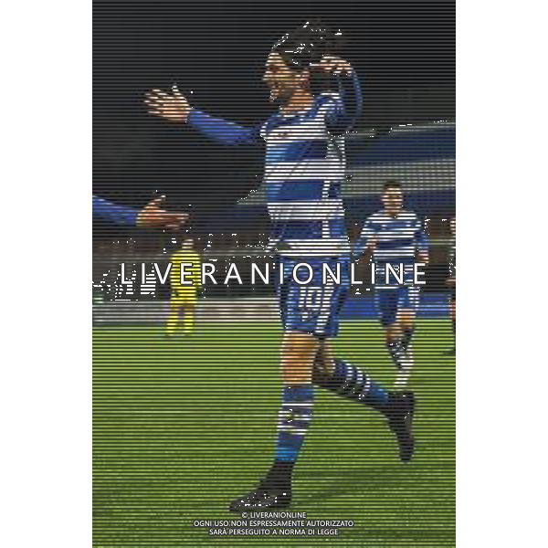 TVRCOR – Pro Patria vs Pergolettese – Serie C 15a giornata Campionato Calcio Serie C Lega Pro Busto Arsizio (VA) 21-11-2025 Stadio Carlo Speroni nella foto Esultanza goal di Ferdinando Mastroianni foto roberta corradin-ag aldo liverani sas