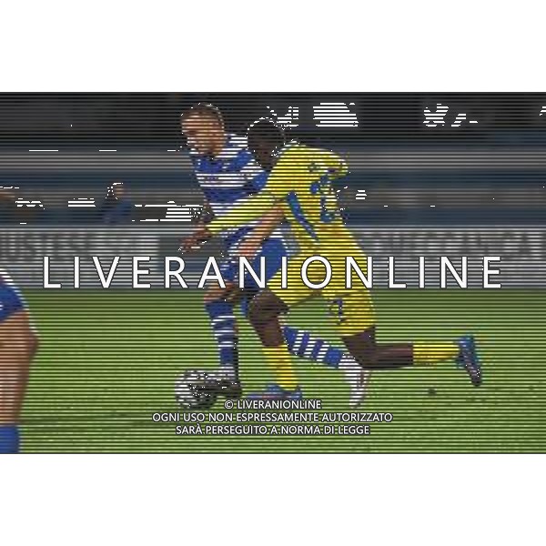 TVRCOR – Pro Patria vs Pergolettese – Serie C 15a giornata Campionato Calcio Serie C Lega Pro Busto Arsizio (VA) 21-11-2025 Stadio Carlo Speroni nella foto Christian Dimarco e Mike Aidoo foto roberta corradin-ag aldo liverani sas