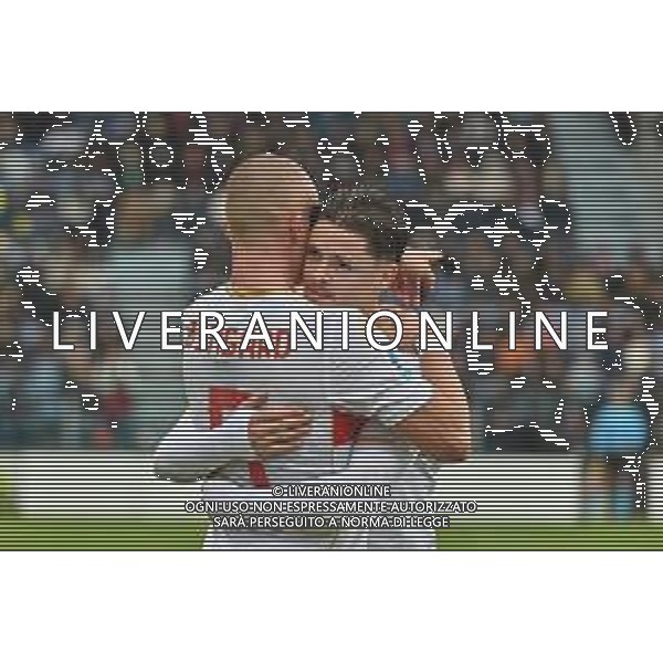 22-11-2025. Cagliari calcio-Genoa F.C: calcio, 12° giornta serie A 2025/2026, campionato calcio Italia, stadio Unipol Domus Cagliari. Foto Salvatore Moi/Agenzia Aldo Liverani s.as. Nella foto: Gol Genoa in trasferta contro Cagliari allo stadio Unipol Domus. Segna: Leo Ostigard Genoa ©MOI SALVATORE - AGENZIA ALDO LIVERANI SAS