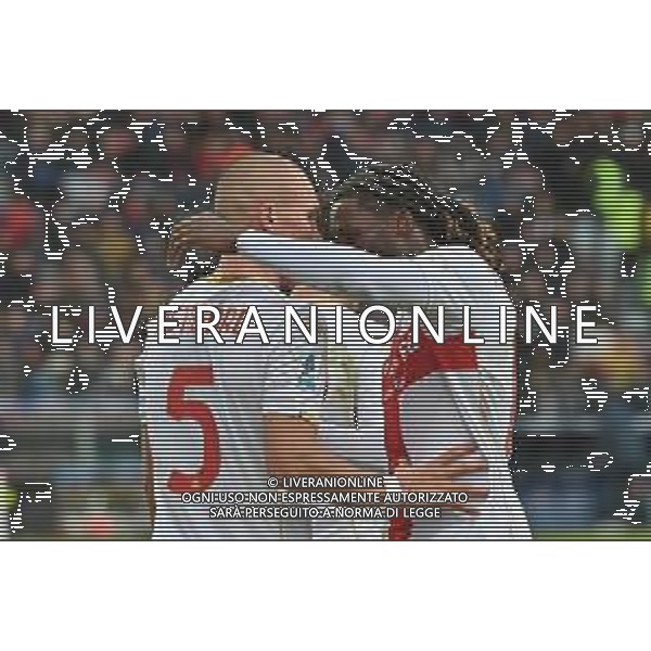 22-11-2025. Cagliari calcio-Genoa F.C: calcio, 12° giornta serie A 2025/2026, campionato calcio Italia, stadio Unipol Domus Cagliari. Foto Salvatore Moi/Agenzia Aldo Liverani s.as. Nella foto: Gol Genoa in trasferta contro Cagliari allo stadio Unipol Domus. Segna: Leo Ostigard Genoa ©MOI SALVATORE - AGENZIA ALDO LIVERANI SAS