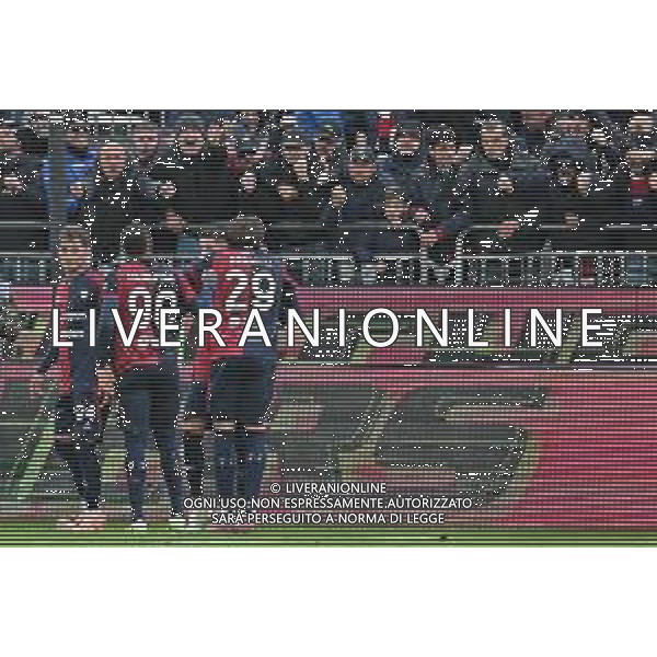 22-11-2025. Cagliari calcio-Genoa F.C: calcio, 12° giornta serie A 2025/2026, campionato calcio Italia, stadio Unipol Domus Cagliari. Foto Salvatore Moi/Agenzia Aldo Liverani s.as. Nella foto: Gol Cagliari in casa allo stadio Unipol Domus contro Genoa. Segna: Sebastiano Esposito Cagliari ©MOI SALVATORE - AGENZIA ALDO LIVERANI SAS